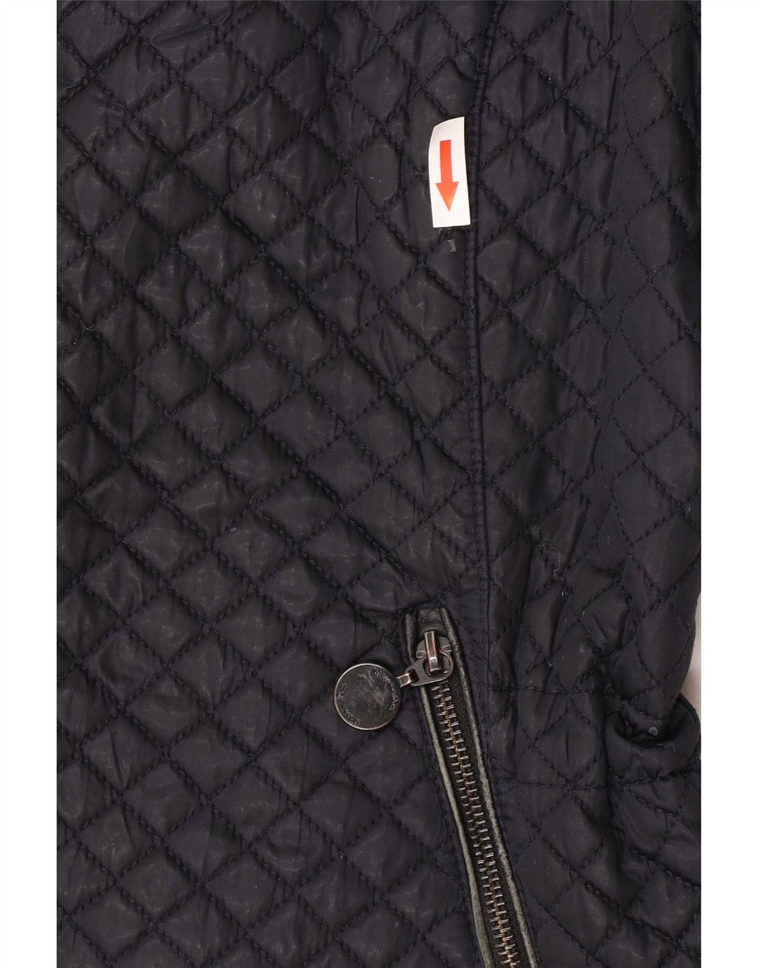 Colete acolchoado feminino Massimo Dutti UK 18 XL preto poliéster