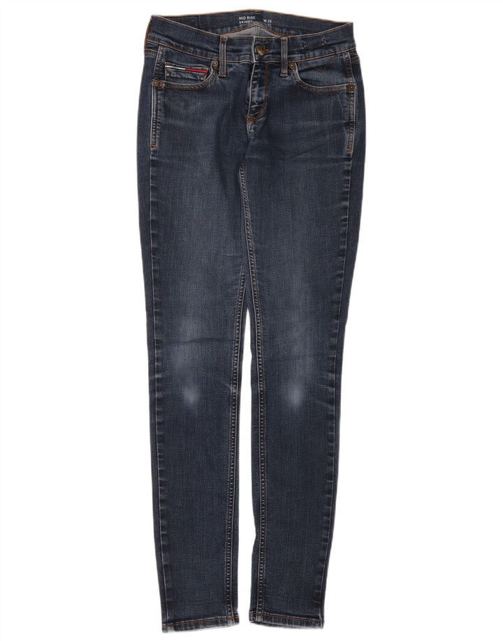 Jeans skinny de cintura média TOMMY HILFIGER W29 L32 algodão azul