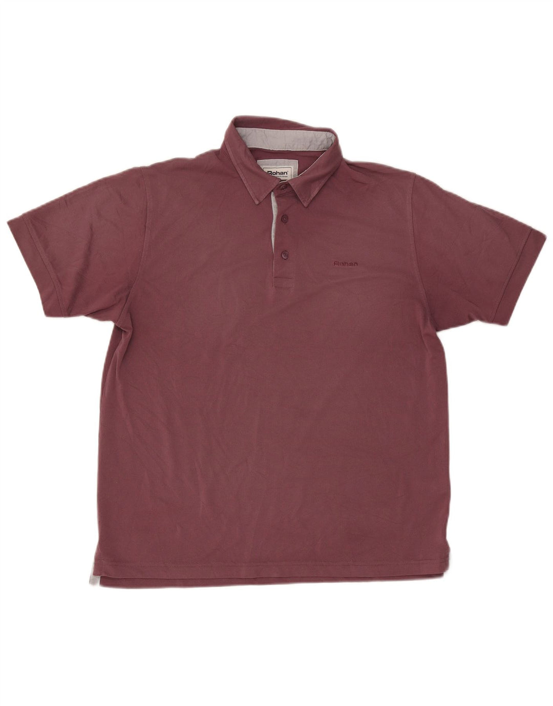 Camisa polo masculina Rohan grande poliéster cor de vinho