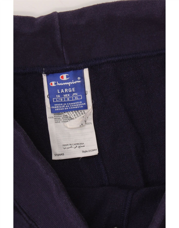 Shorts esportivos masculinos Champion grande algodão azul marinho