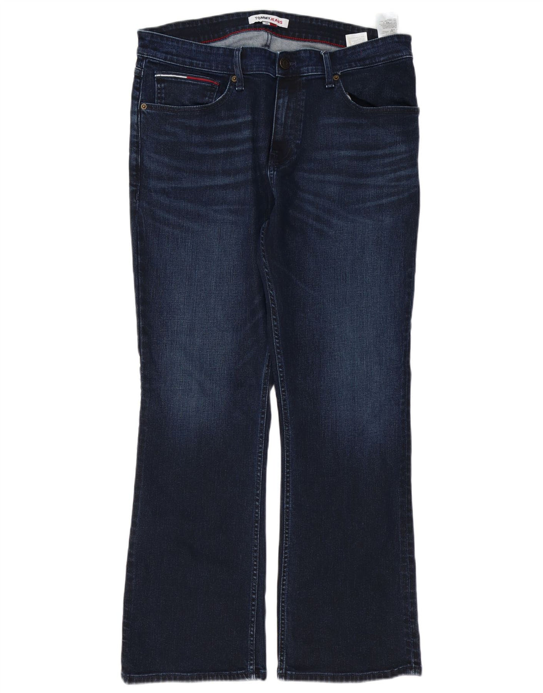 TOMMY HILFIGER Masculino Bootcut Jeans W34 L30 Azul Algodão