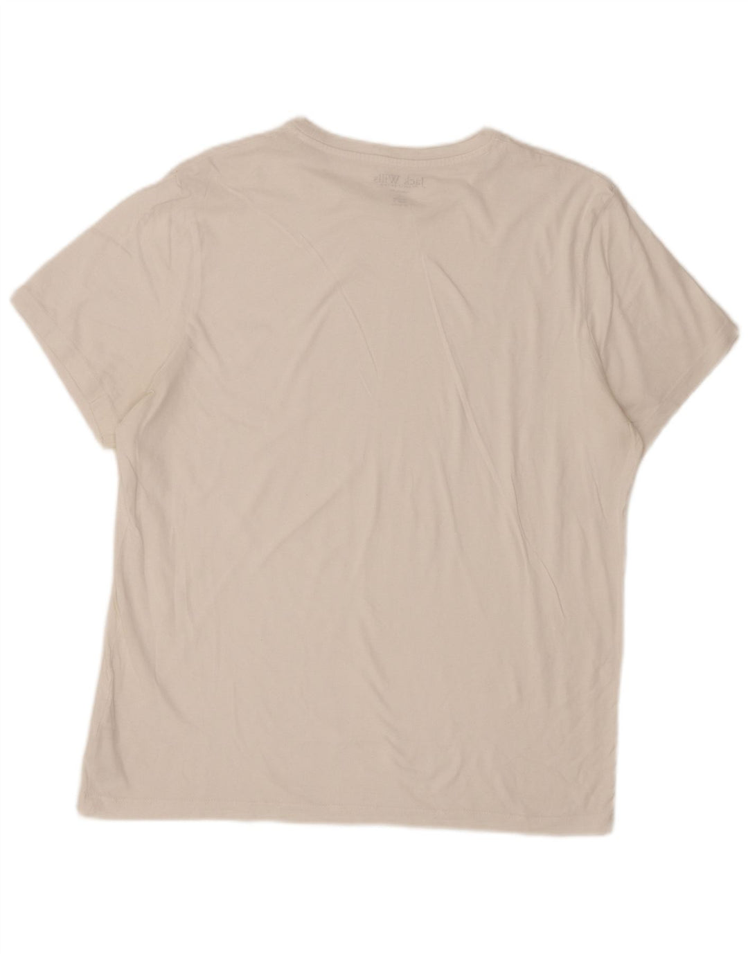 Jack Wills Mens Classic Fit Camiseta Top Grande Algodão Branco