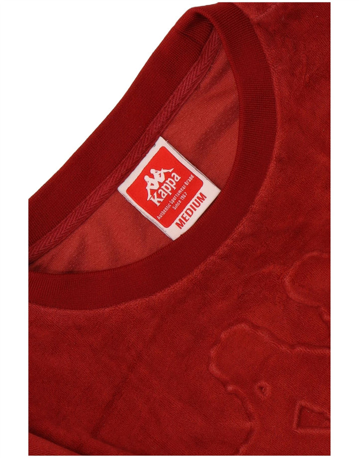 Kappa moletom feminino gráfico oversized jumper UK 14 médio marrom