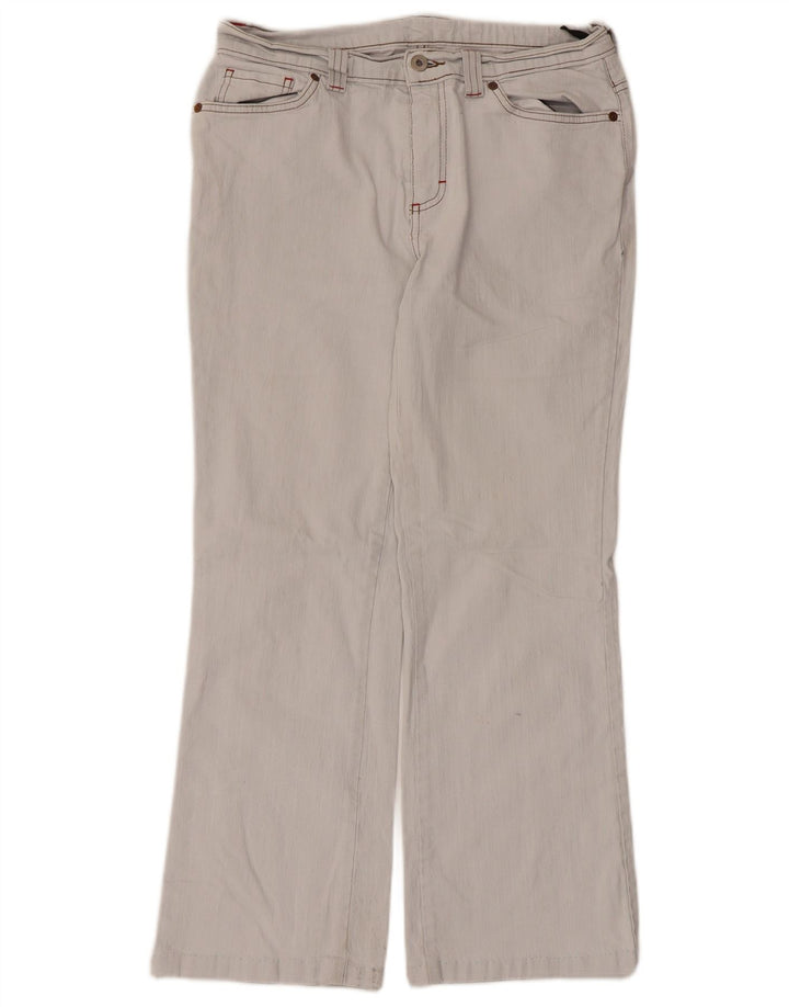 Calça jeans feminina Marks & Spencer Bootcut Reino Unido 12 médio W30 L26 algodão azul