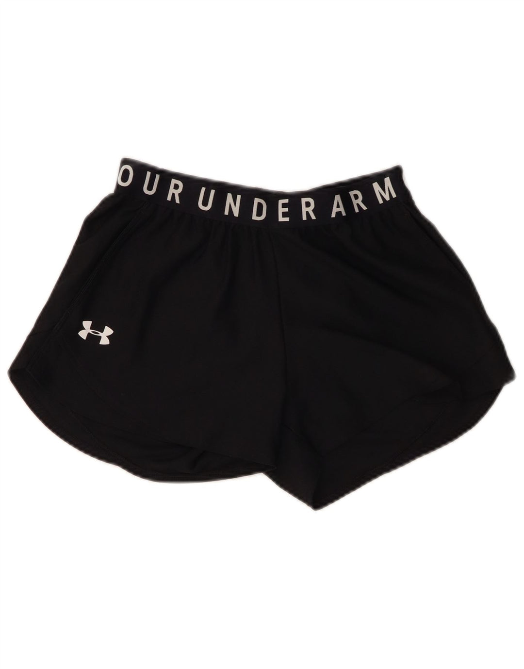 Shorts esportivos gráficos femininos UNDER ARMOUR UK 4 XS preto poliéster
