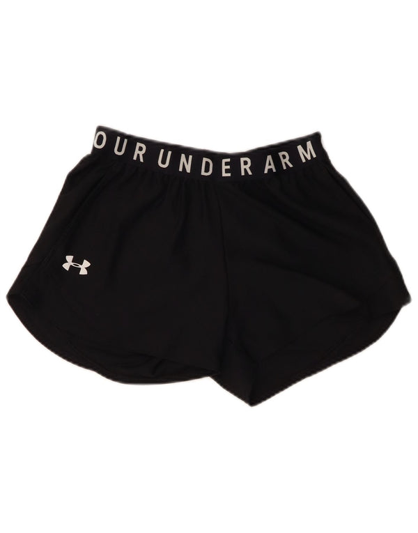 Shorts esportivos gráficos femininos UNDER ARMOUR UK 4 XS preto poliéster