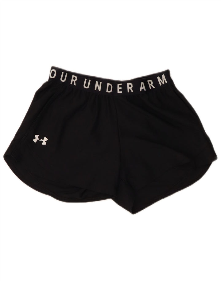 Shorts esportivos gráficos femininos UNDER ARMOUR UK 4 XS preto poliéster