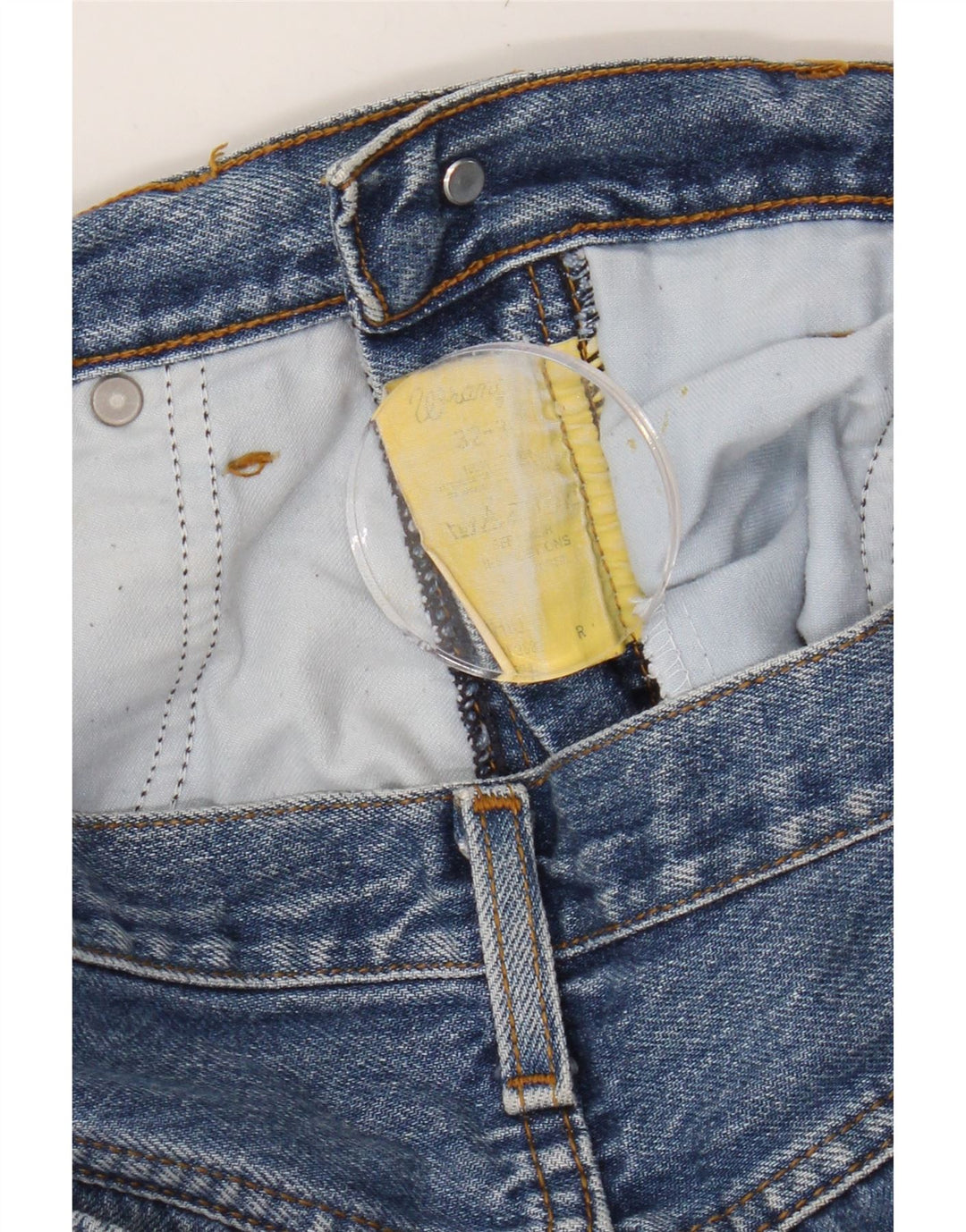 WRANGLER Mens Straight Jeans W32 L28 Blue Cotton Vintage Wrangler and Second-Hand Wrangler from Messina Hembry 