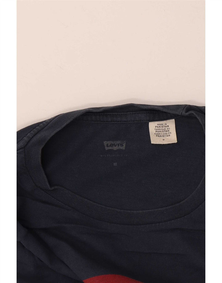 Camiseta gráfica masculina Levi's Top médio azul marinho
