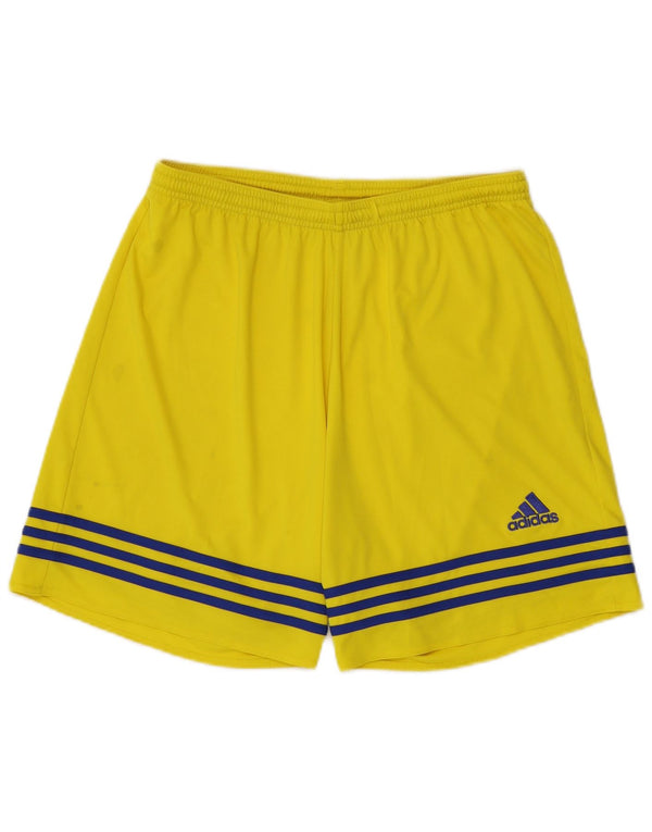 Adidas Mens Climalite Sport Shorts Grande Poliéster Amarelo