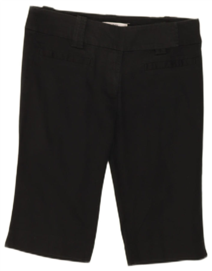 ZARA Bermuda feminina básica EU 38 pequena W28 algodão preto
