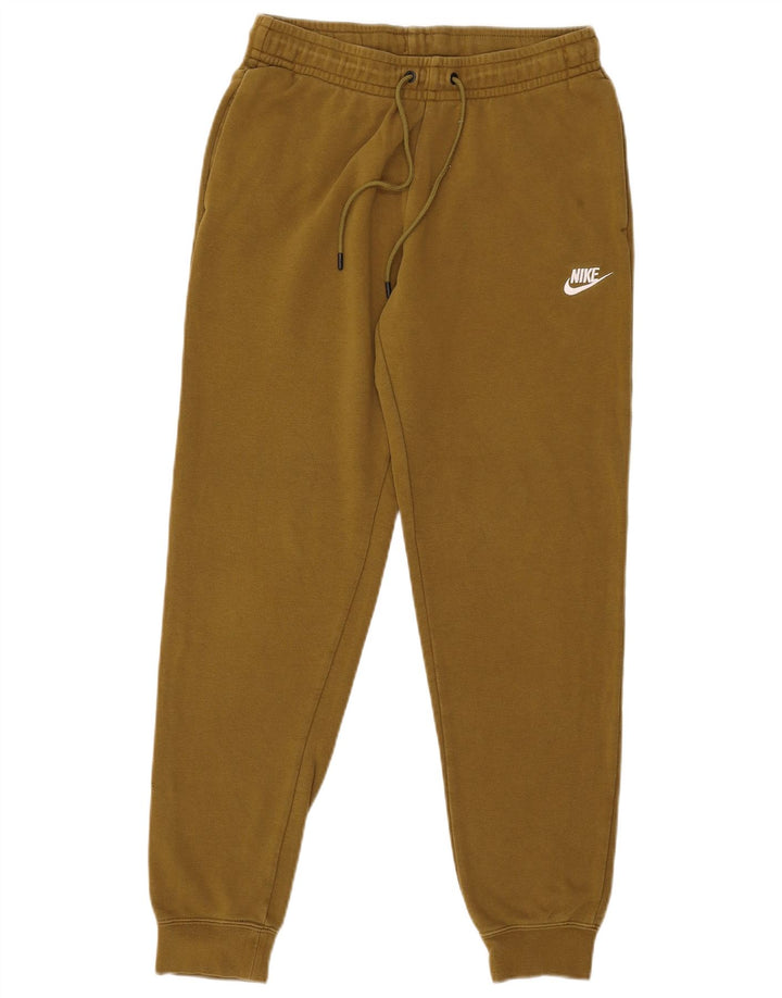 Calça de treino masculina Nike joggers pequeno algodão cáqui