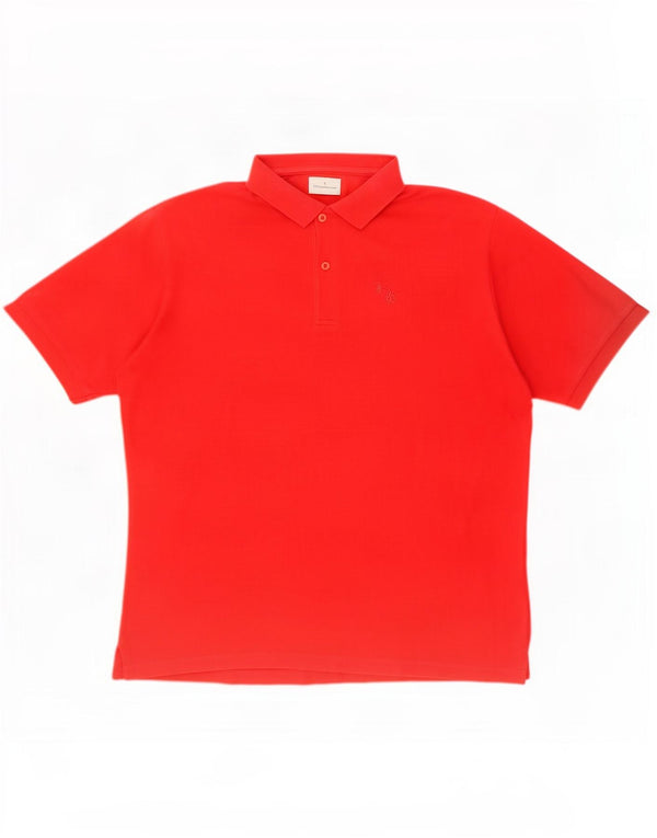 Camisa polo masculina Trussardi Jeans 2XL algodão vermelho