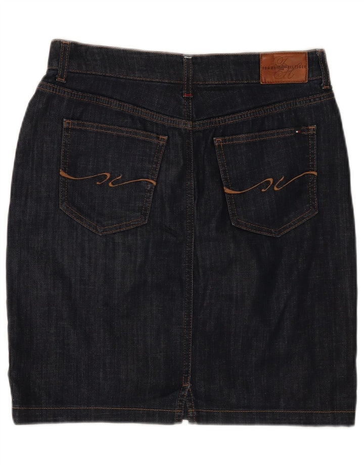 Saia jeans feminina Tommy Hilfiger W28 médio azul marinho