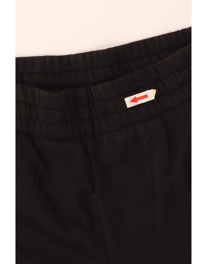 ADIDAS Womens Tracksuit Calças Joggers UK 12/14 Médio Algodão Preto