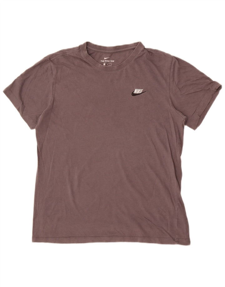 Camiseta masculina Nike Top cinza médio algodão