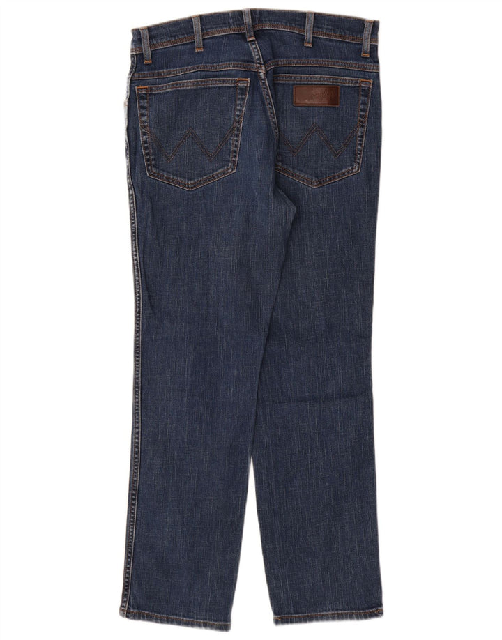 Wrangler Feminino Texas Slim Jeans W33 L30 Azul Algodão