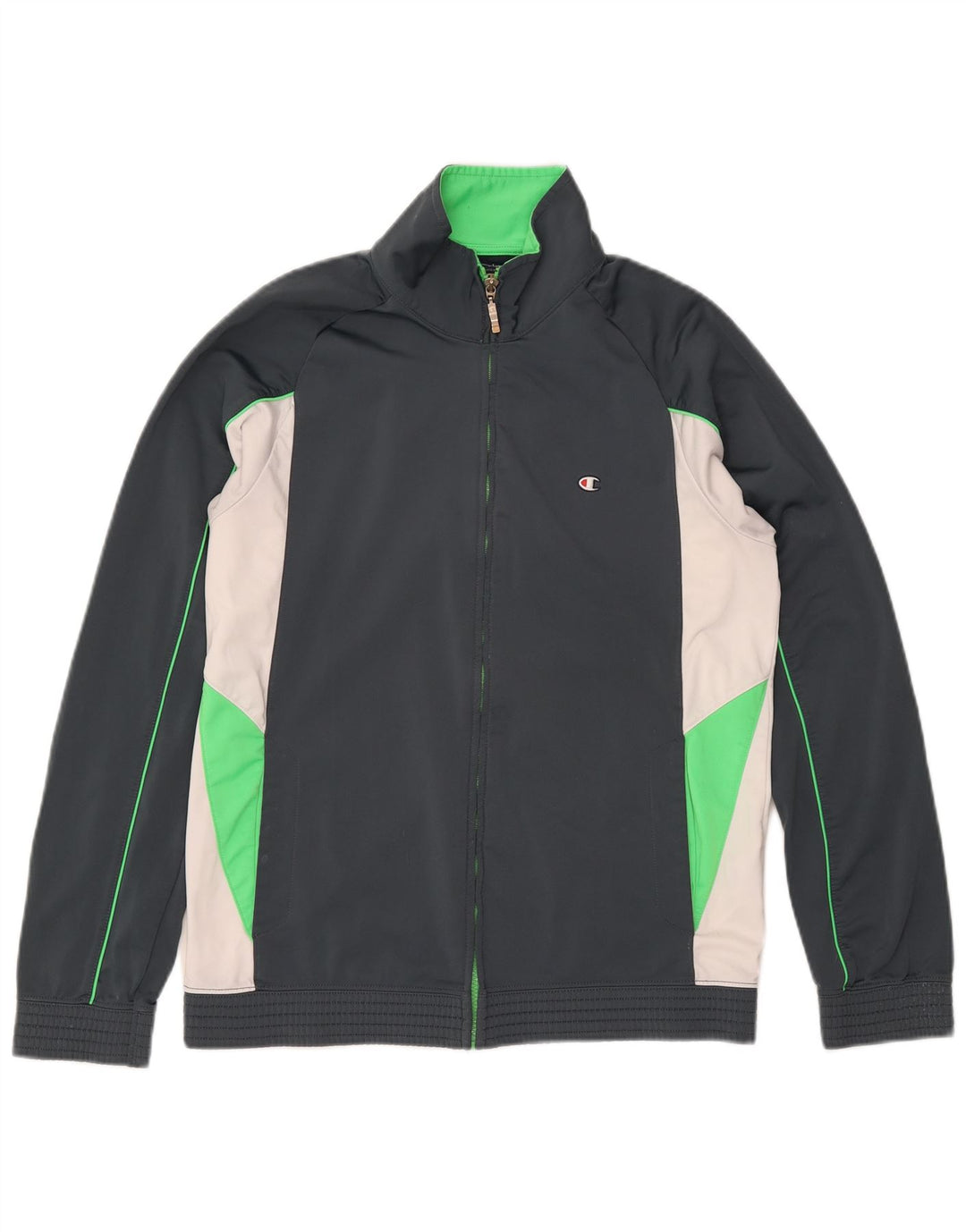 CHAMPION Masculino completo agasalho grande bloco colorido preto