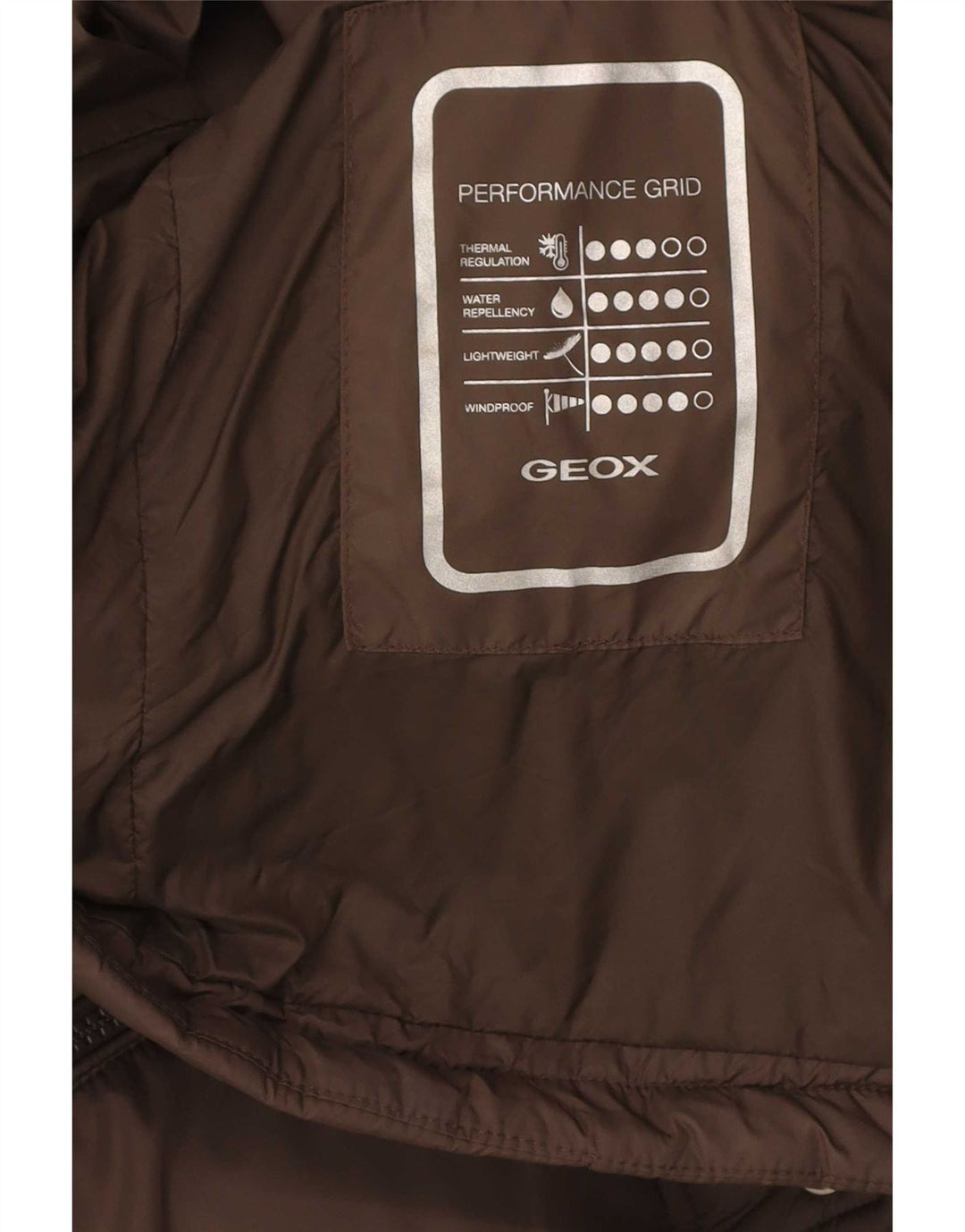 Jaqueta acolchoada masculina Geox Regular Fit UK 38 marrom médio
