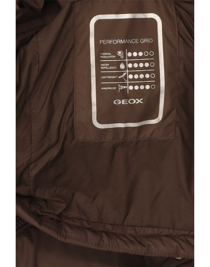 Jaqueta acolchoada masculina Geox Regular Fit UK 38 marrom médio