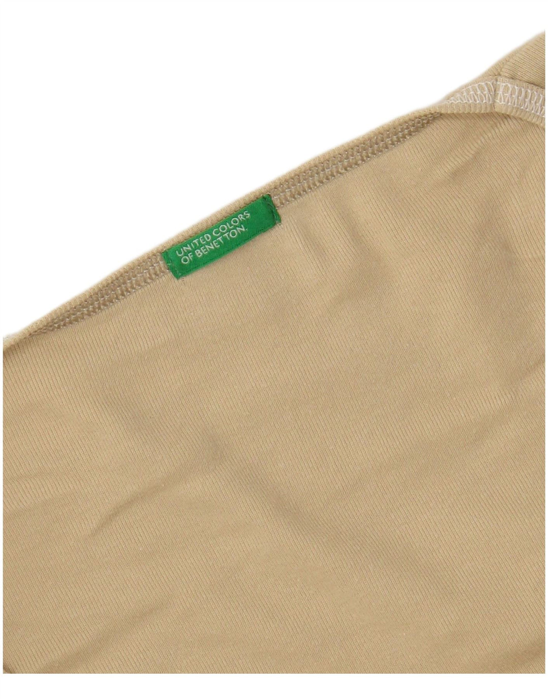 Camiseta feminina Benetton UK 16 grande bege
