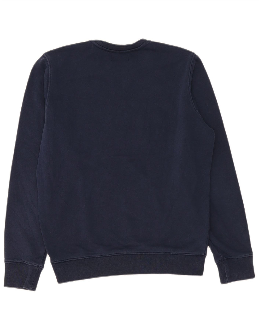 Rifle masculino moletom gráfico jumper médio algodão azul marinho