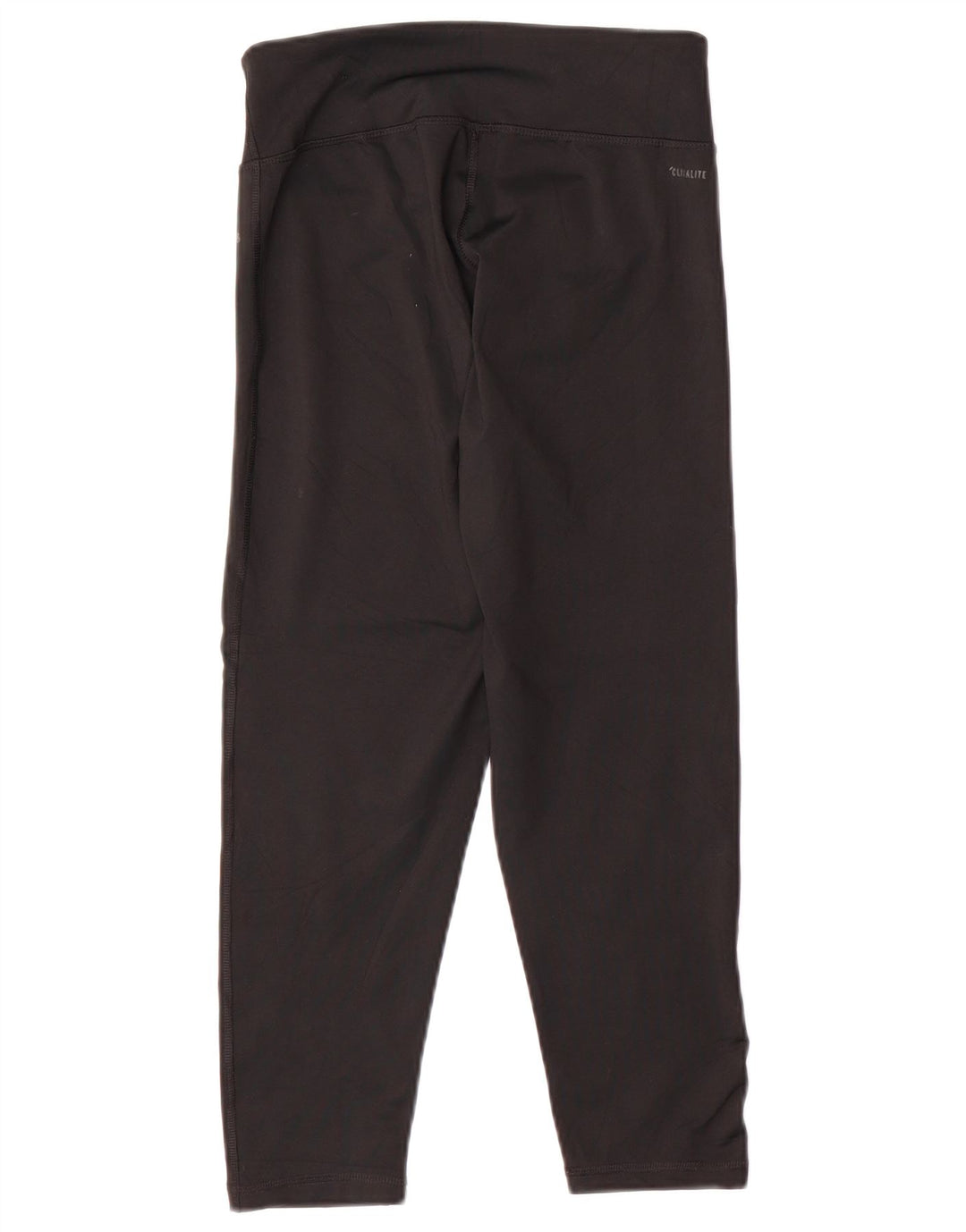 ADIDAS Womens Climalite Graphic Capri Leggings UK 8/10 Small Black