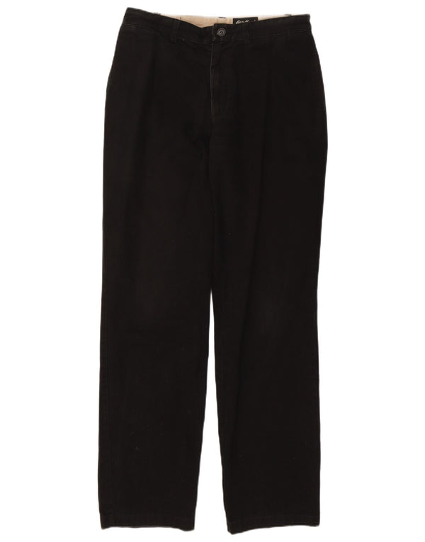 Calça Chino Masculina Eddie Bauer Classic Fit W34 L34 Algodão Preto