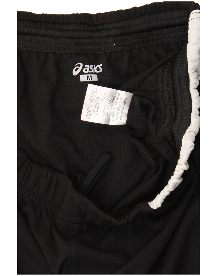 Shorts esportivos femininos Asics UK 12 médio preto colorblock poliéster