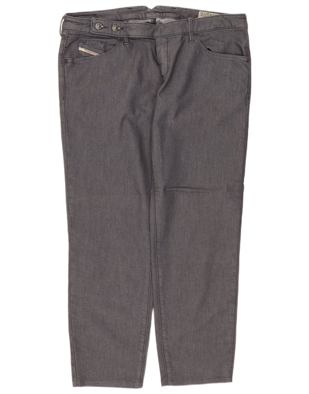 Jeans retos femininos Diesel W32 L26 algodão cinza