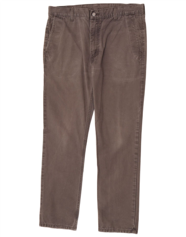 Calça jeans masculina Levi's 751 Straight W36 L32 cinza algodão