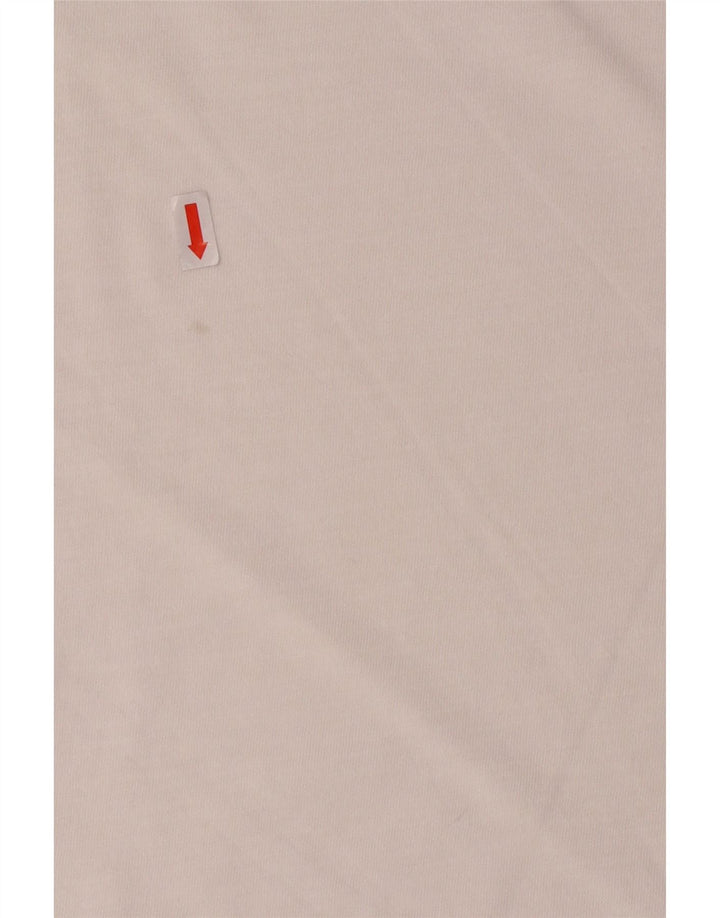 Top gráfico masculino VINTAGE manga comprida 2XL algodão branco