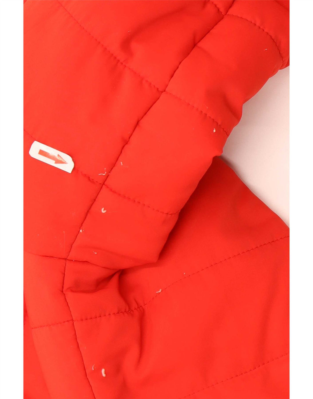 Jaqueta acolchoada de grandes dimensões Boden Womens UK 10 poliéster vermelho pequeno Colourblock