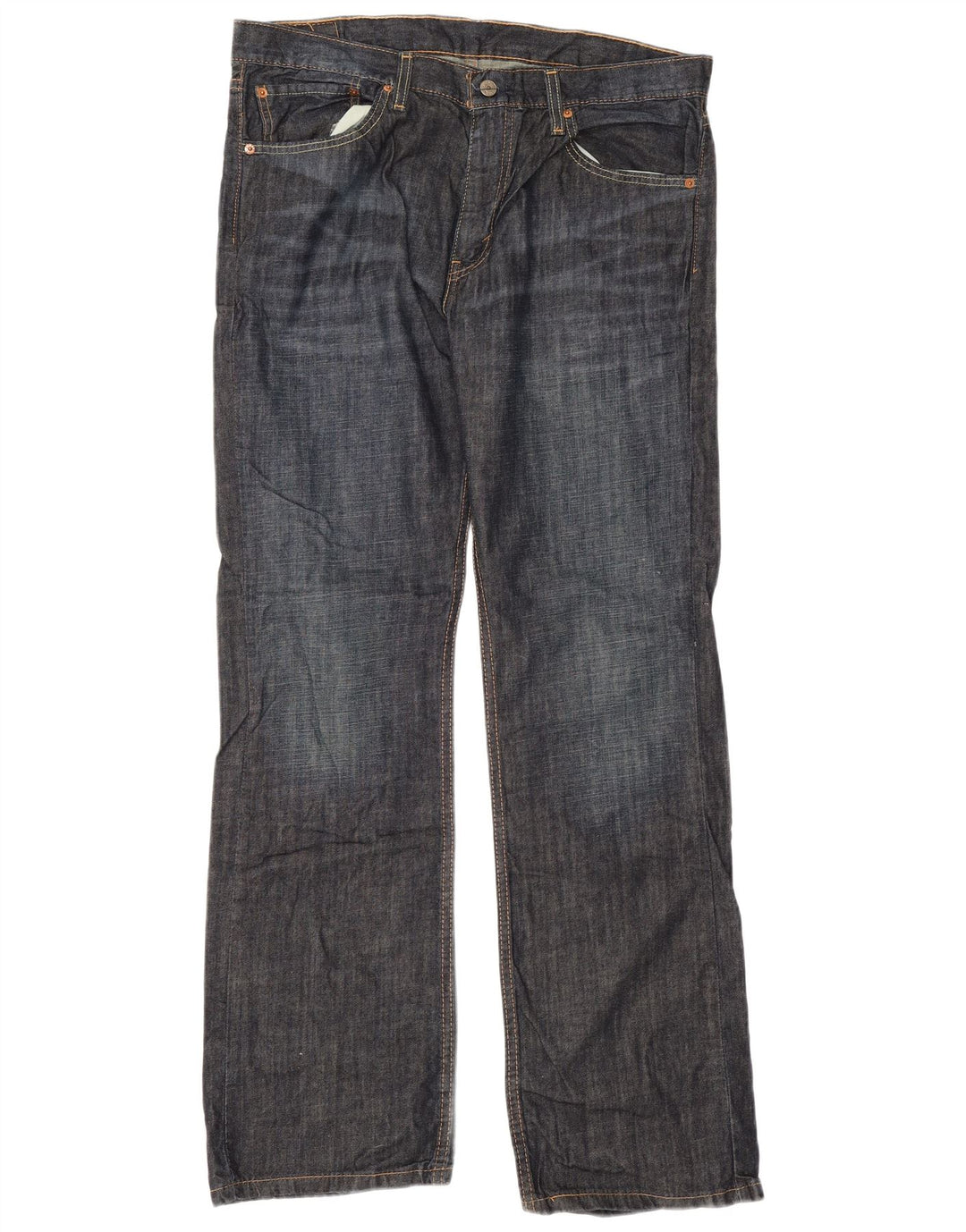 Levi's Masculino 527 Bootcut Jeans W36 L32 Azul Marinho Algodão