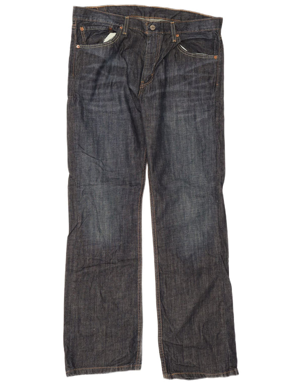 Levi's Masculino 527 Bootcut Jeans W36 L32 Azul Marinho Algodão