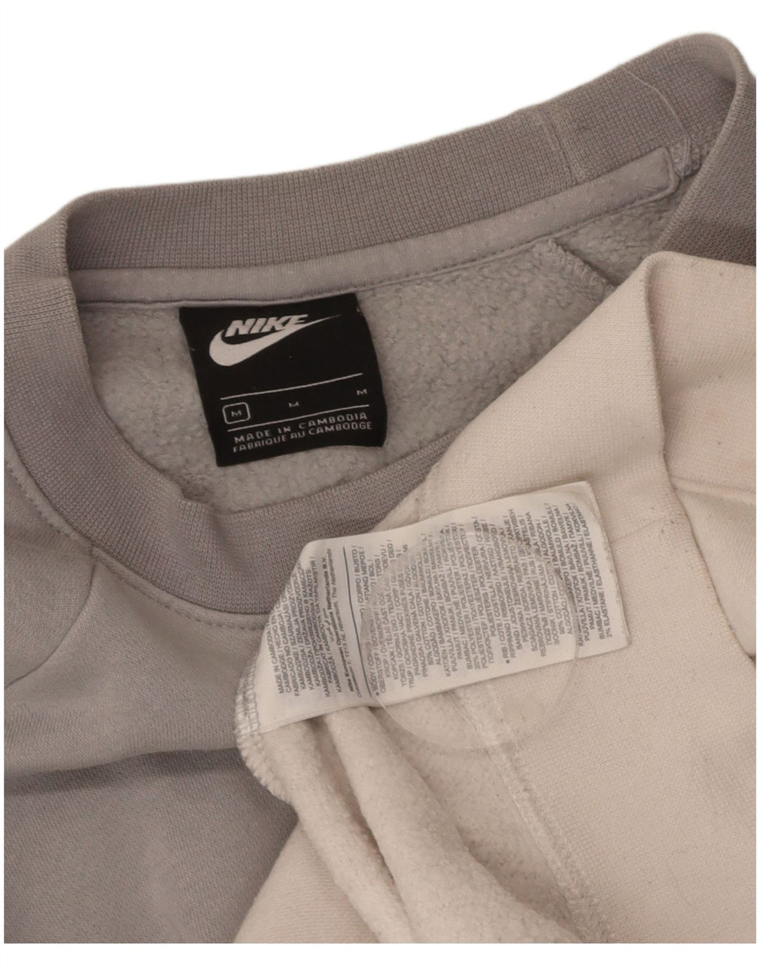 NIKE Womens Oversized Sweatshirt Jumper UK 14 Médio Multicolorido