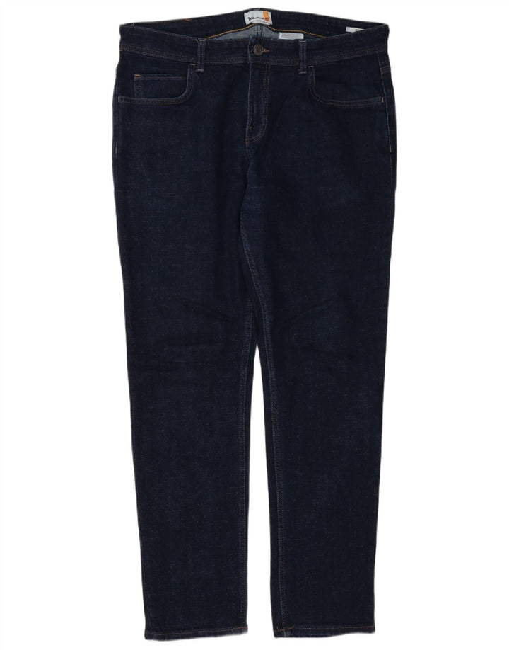 Jeans retos masculinos TIMBERLAND W36 L32 algodão azul marinho