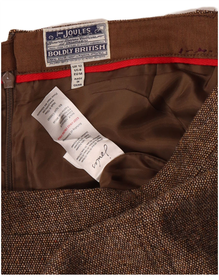 JOULES Womens Pencil Skirt UK 12 Medium W28  Brown Wool