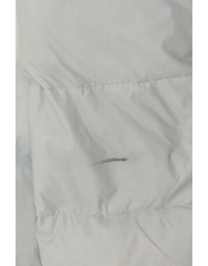 Jaqueta acolchoada com capuz feminina Superdry UK 8 pequeno azul nylon