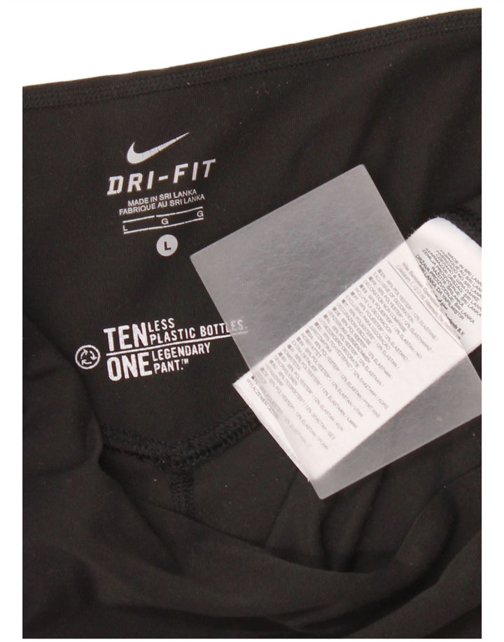 Leggings Nike Dri Fit Feminina UK 16 Grande Poliéster Preto