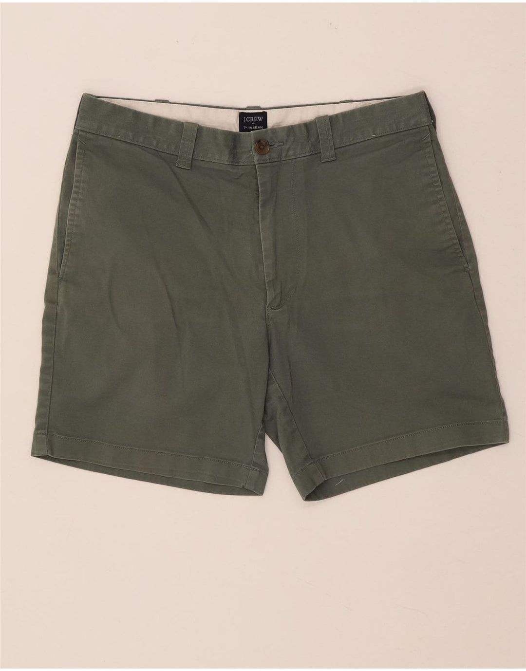 Shorts Chino Masculino J. Crew W31 Algodão Cáqui Médio