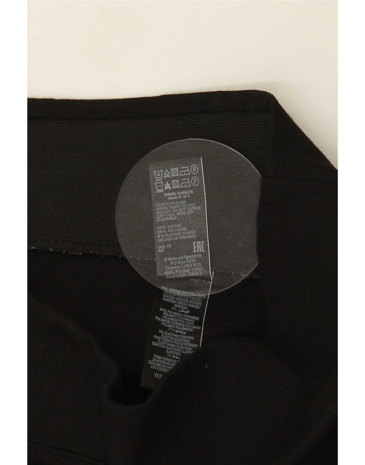 Leggings femininos Marks & Spencer UK 14 grandes viscose preta
