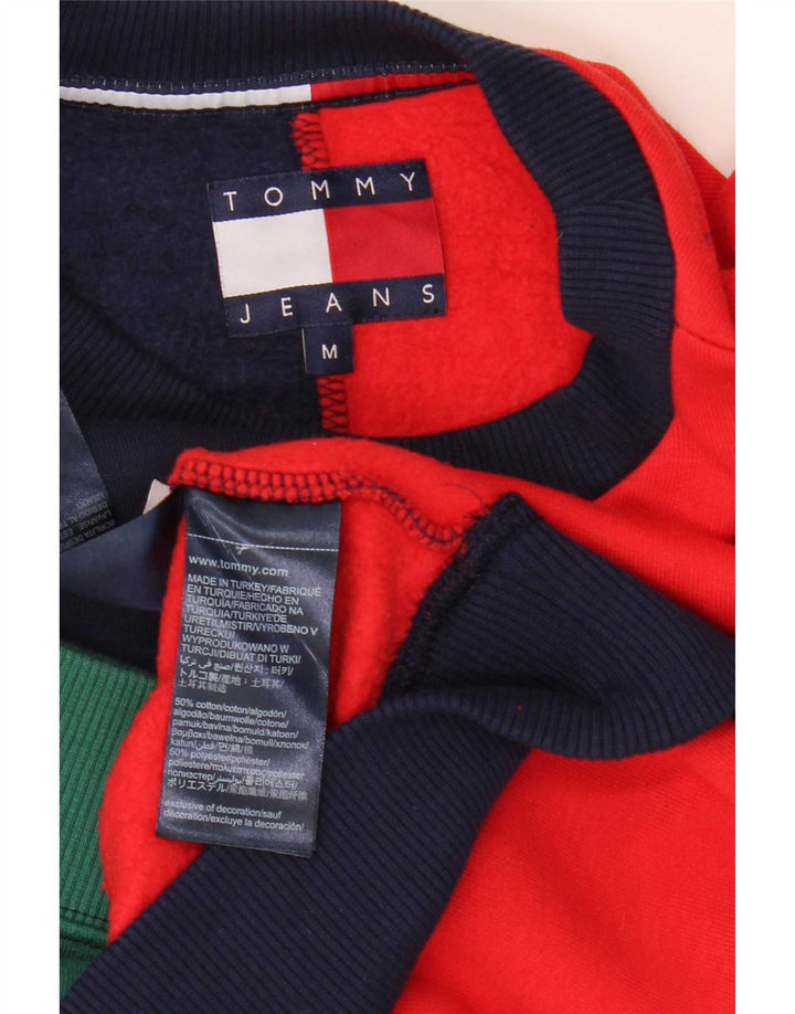 Tommy Hilfiger moletom masculino jumper médio multicolorido colorblock