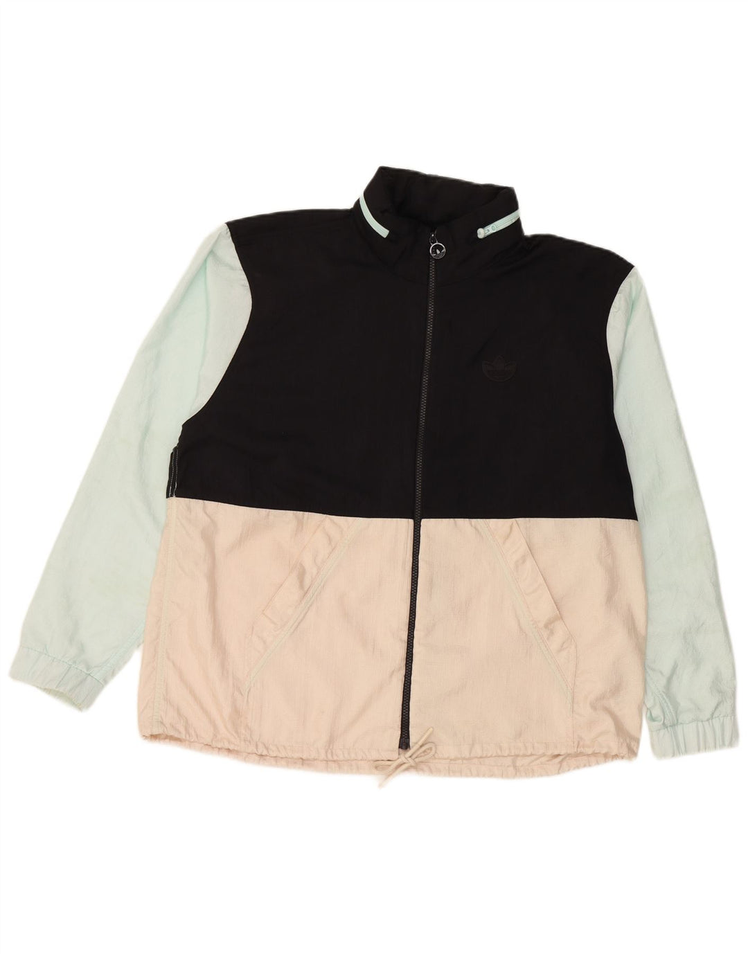 ADIDAS Womens Tracksuit Top Jacket UK 12 Médio Multicolorido Colourblock