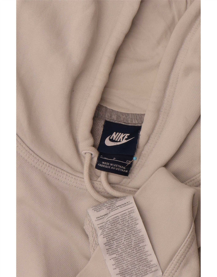 Nike Mens Hoodie Jumper Pequeno Algodão Cinza