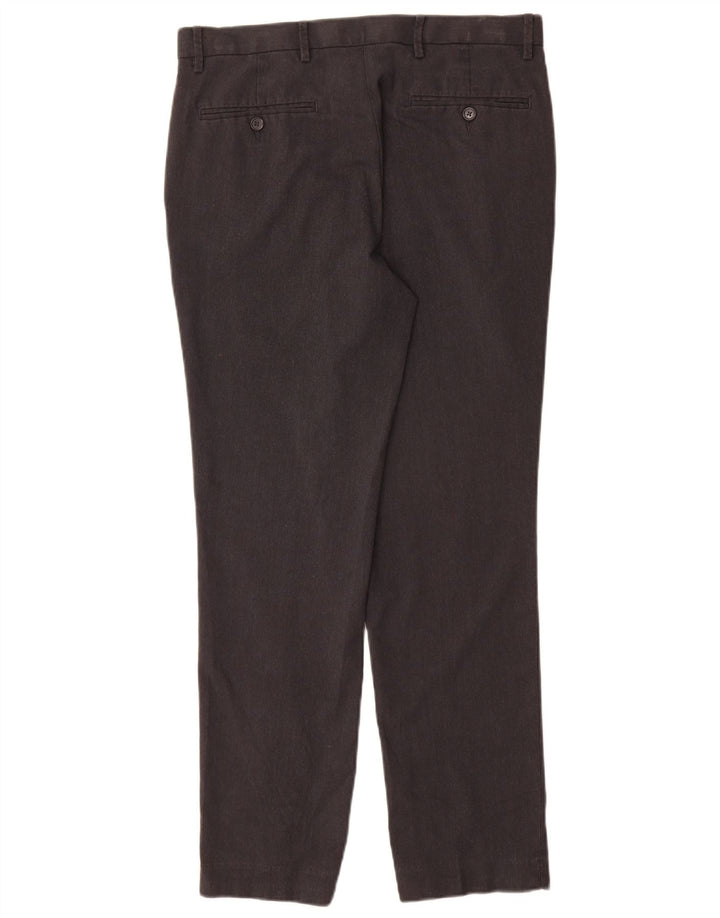 Calça masculina Marks & Spencer Slim Suit W32 L31 cinza poliéster