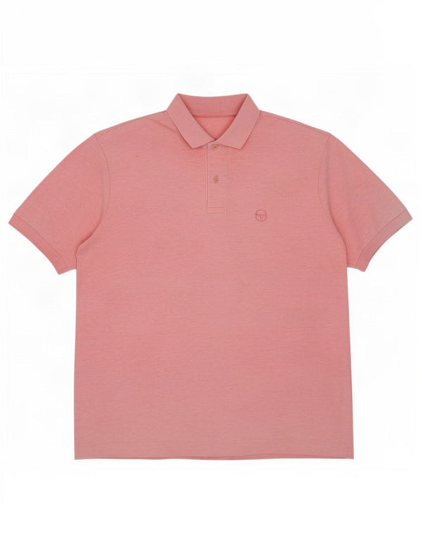 Camisa pólo masculina Sergio Tacchini grande algodão rosa