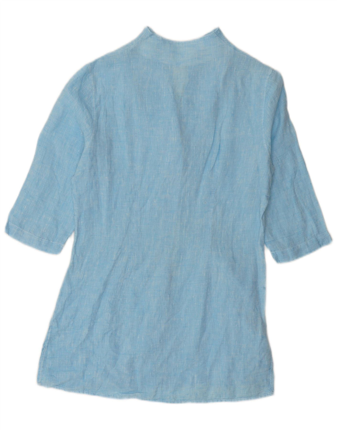 Camisa feminina manga 3/4 Naracamicee UK 12 azul médio