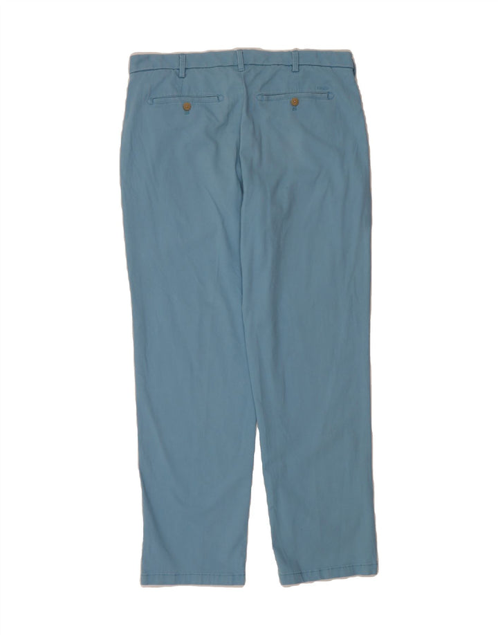 IZOD Mens Salt Water Straight Chino Trousers W36 L32 Blue Cotton Vintage Izod and Second-Hand Izod from Messina Hembry 