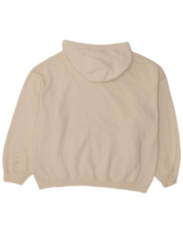Suéter masculino Billabong com capuz solto e algodão branco médio